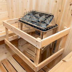 Canadian Timber Tranquility Barrel Sauna with Porch