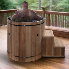 Dynamic Outdoor Cold Plunge Premium Pacific Cedar Wood (tub only)