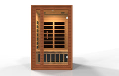 Golden Designs Low EMF 2-Person Dynamic "Cordoba" FAR Infrared Sauna with Hemlock Wood | Model: DYN-6203-01
