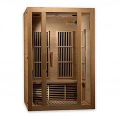 Golden Designs Low EMF 2-Person Maxxus "Seattle" FAR Infrared Sauna with Hemlock Wood | Model: MX-J206-01