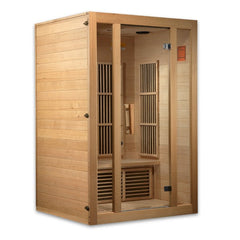 Golden Designs Low EMF 2-Person Maxxus "Seattle" FAR Infrared Sauna with Hemlock Wood | Model: MX-J206-01