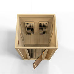 Golden Designs Low EMF 2-Person Maxxus "Seattle" FAR Infrared Sauna with Hemlock Wood | Model: MX-J206-01