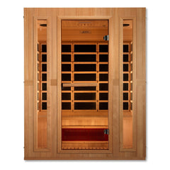 Golden Designs 3-Person Maxxus "Trinity"  Low EMF FAR Infrared Sauna w/ Hemlock Wood | Model: MX-LS3-01